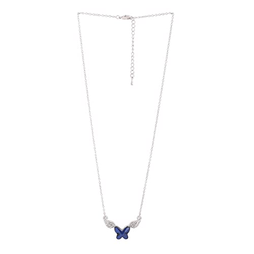 Butterfly Crystal Pendant Necklace for Women